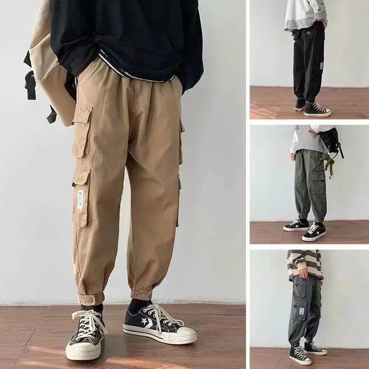 Trendy Multi-pocket Casual Pants Men - pluto essentials 
