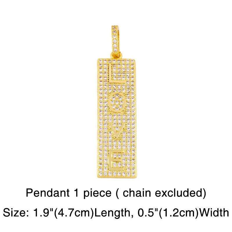 Colorful Zircon Hiphop Necklace - pluto essentials 