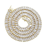 Rectangular Zircon Hip Hop Necklace For Men and Women - pluto essentials 
