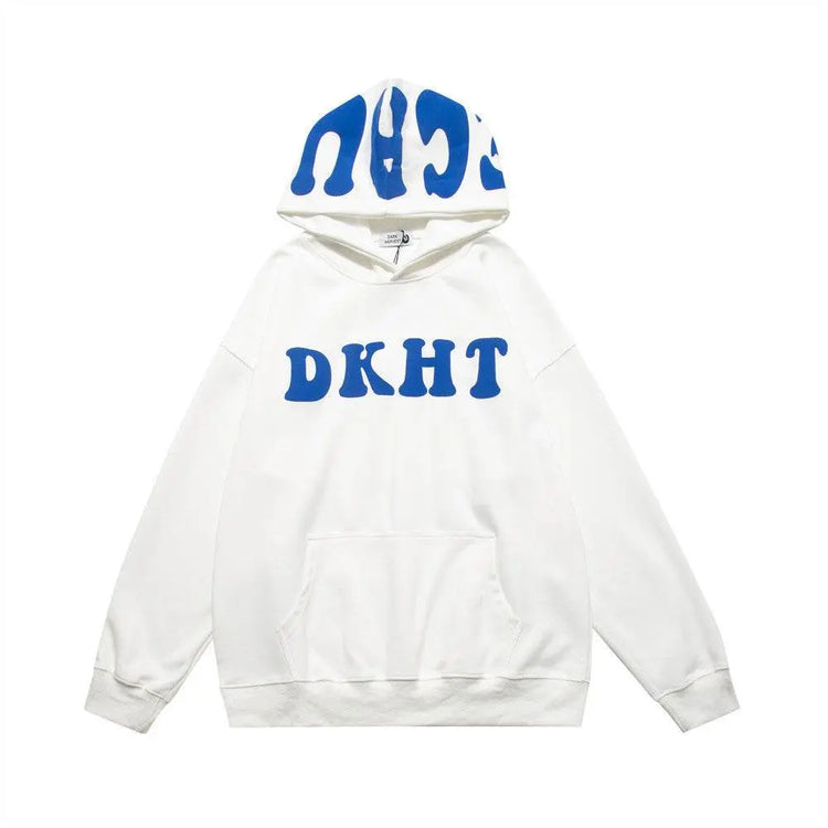 Letter Printed Hoodie Pullover Men - pluto essentials 