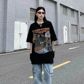American Street Retro Oversize Fried Street Shirt Trend - pluto essentials 