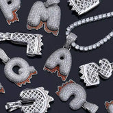 Letter hip hop accessories pendant - pluto essentials 