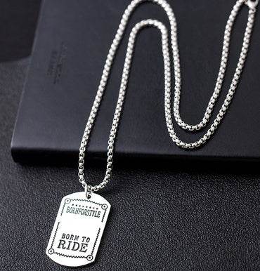 Hiphop pendant titanium steel chain pendant for men and women - pluto essentials 