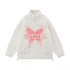 Butterfly Print Lamb Wool Sweatshirt Men - pluto essentials 