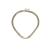 All-match Gold Titanium Steel Hip Hop Women Men Chunky Necklace - pluto essentials 