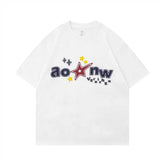 Letter XINGX Printed Short Sleeve Men Clothing Summer Casual - pluto essentials 