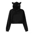 Sweatshirt Women Hoodie Pullover Clothes For Girls Streetwear Spring Long Sleeve Crop Top Hoodies - pluto essentials 