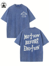 motion before emotion custom t-shirt - pluto essentials 