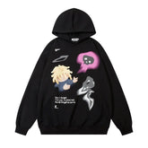Fashion Cartoon Printed Hoodie Men - pluto essentials 