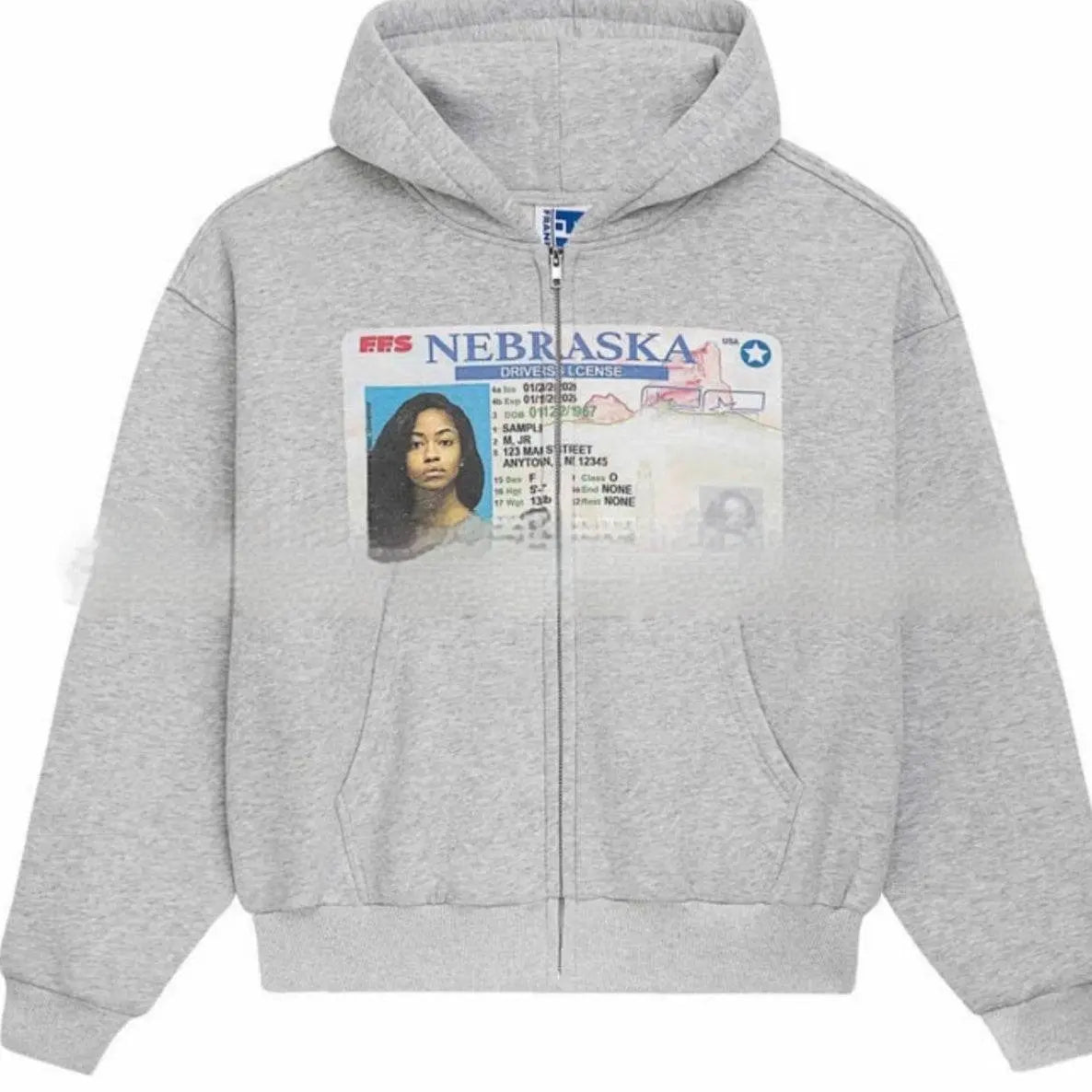 Cute Hoodie Teenagers Oversized Sweatshirt Casual Clothes Thick Zipper - pluto essentials 