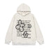 English Letters Printed Hoodie Men - pluto essentials 