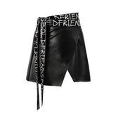 PU Leather Irregular Skirt Peplum Belt Personlity Women Waist Belts Waistband Slim Streetwear Elegant Ladies Corsets - pluto essentials 