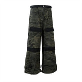 Heavy Industry Camouflage Workwear Men Trousers Stitching - pluto essentials 
