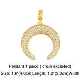 Colorful Zircon Hiphop Necklace - pluto essentials 