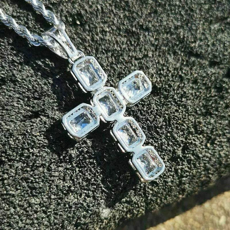 Hip Hop Luxury Square Pendant Necklace For Men And Women - pluto essentials 