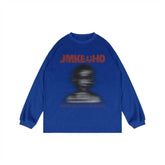 Fashion Printed Loose Sweatshirt Men - pluto essentials 