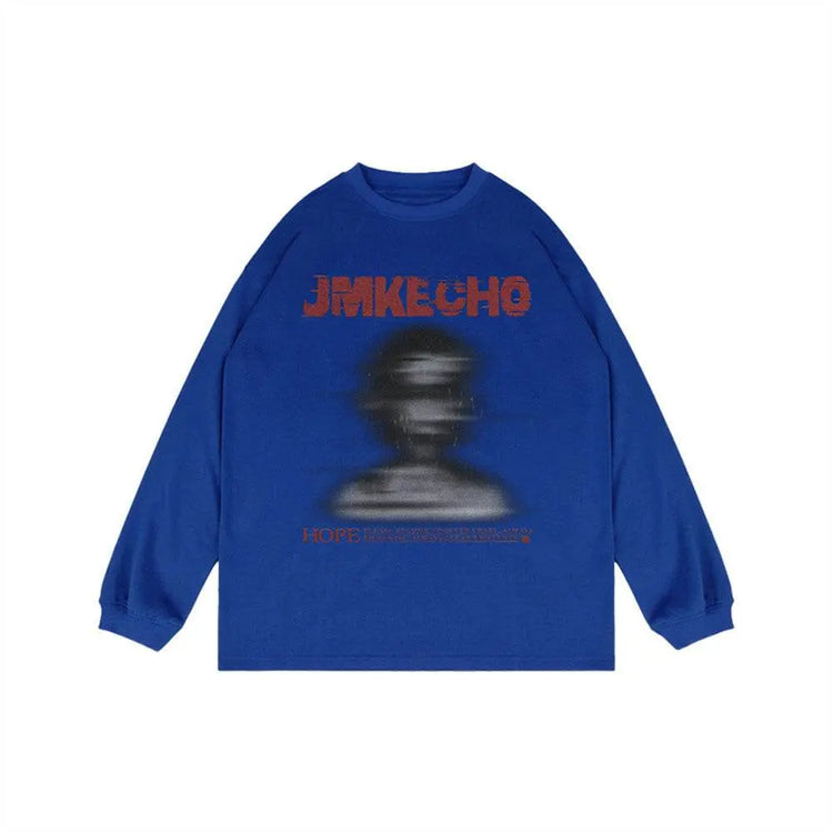 Fashion Printed Loose Sweatshirt Men - pluto essentials 