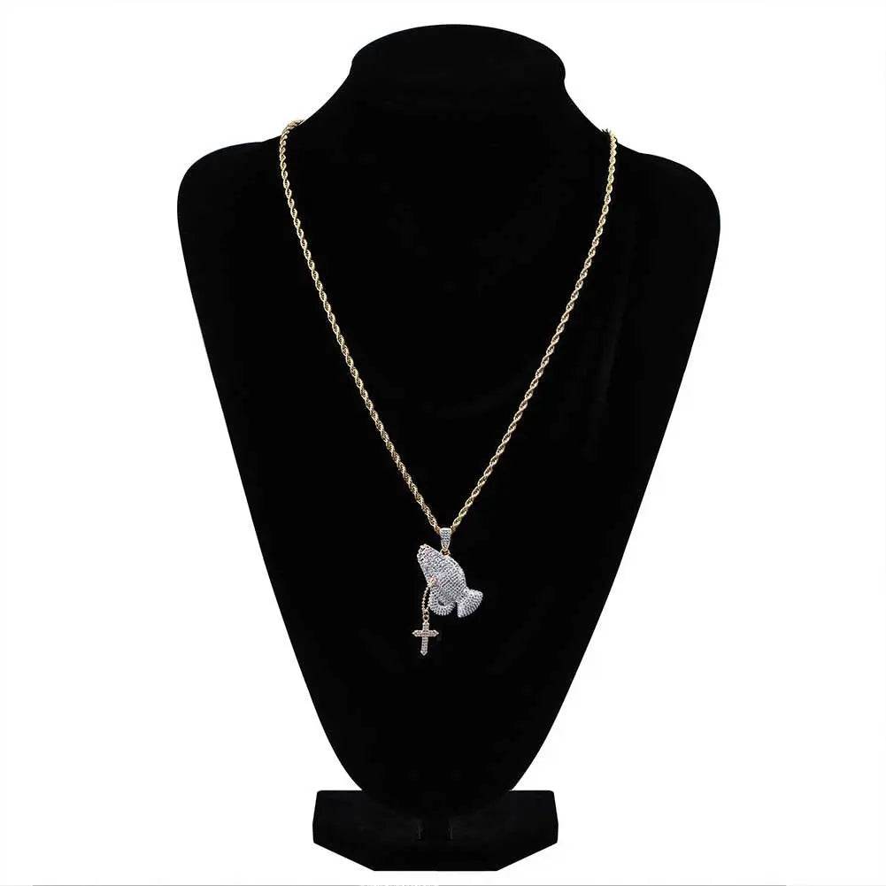 Zircon Hip Hop Necklace - pluto essentials 