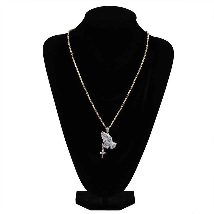 Zircon Hip Hop Necklace - pluto essentials 
