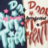 Graffiti Letter Printed Hoodie Men - pluto essentials 