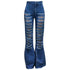 street trend flared denim pants - pluto essentials 
