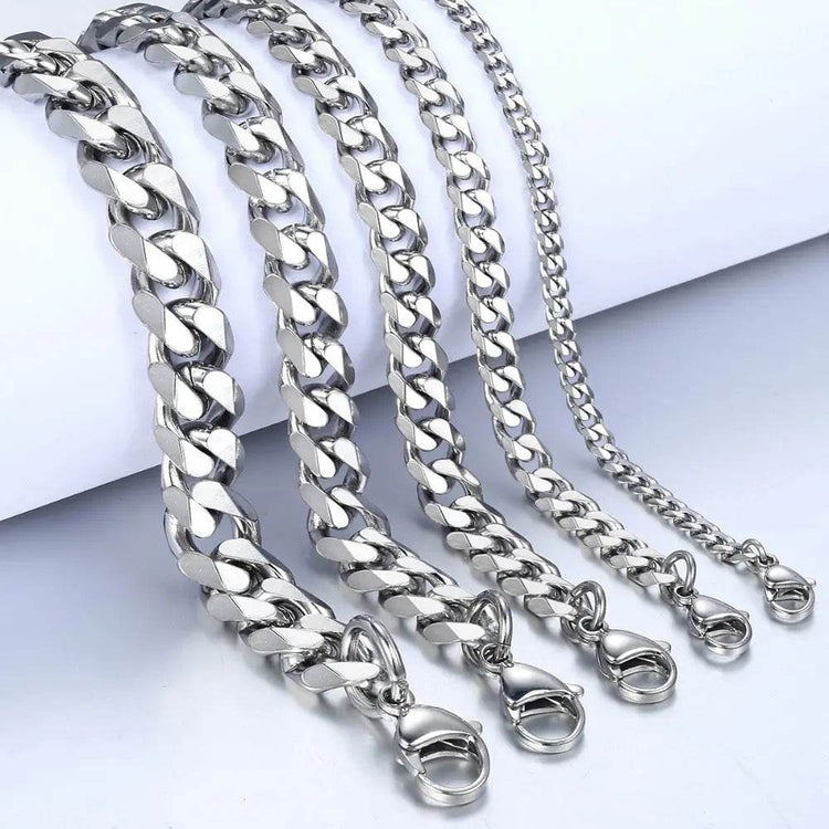 Stainless Steel Bracelet Hip Hop Men And Women Simple - pluto essentials 