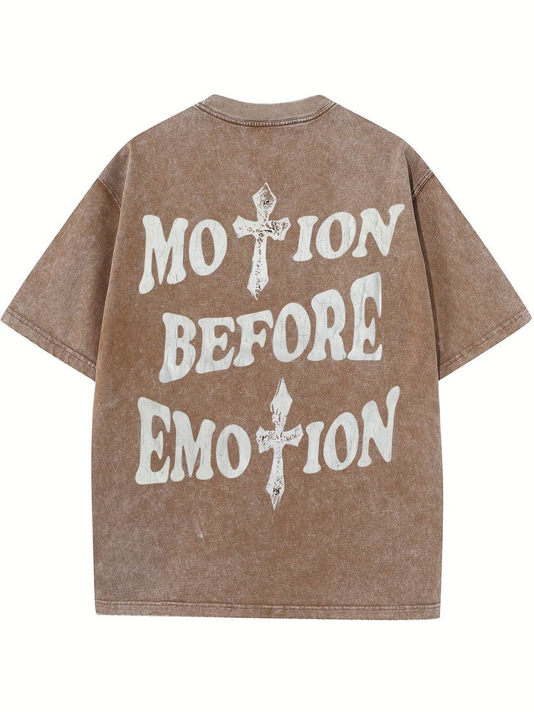 motion before emotion custom t-shirt - pluto essentials 