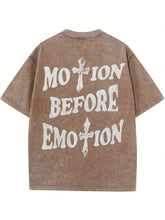 motion before emotion custom t-shirt - pluto essentials 