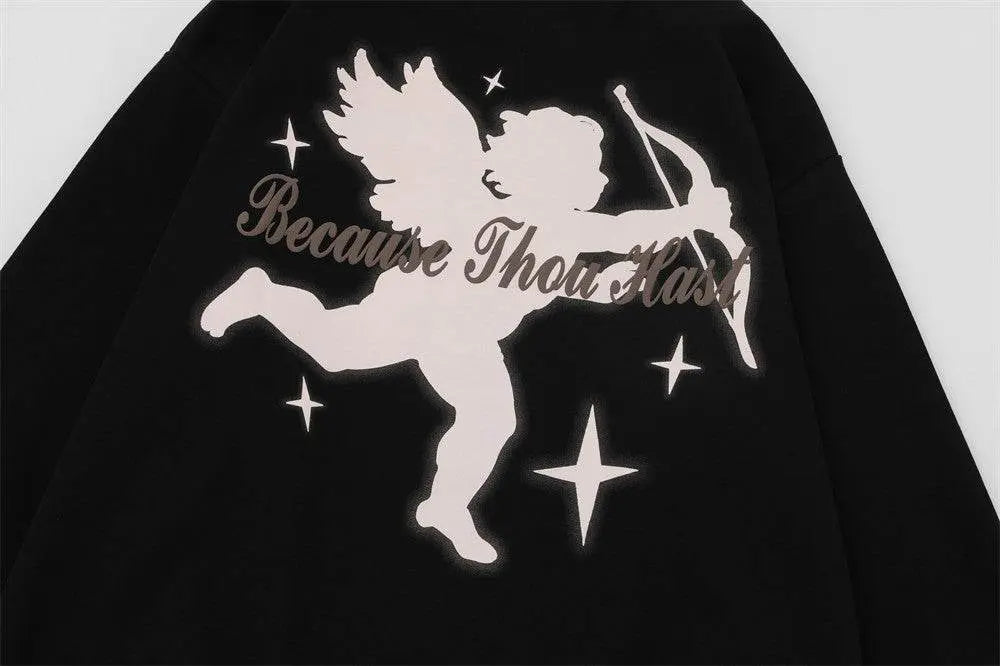 Fashion Cupid Printed Sweater Men - pluto essentials 