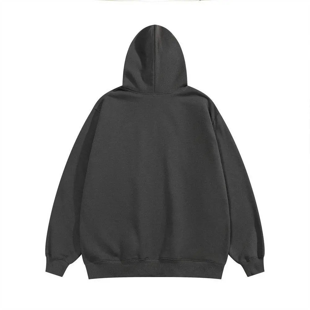 Foam Letter Printed Hoodie Men - pluto essentials 