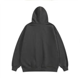 Foam Letter Printed Hoodie Men - pluto essentials 