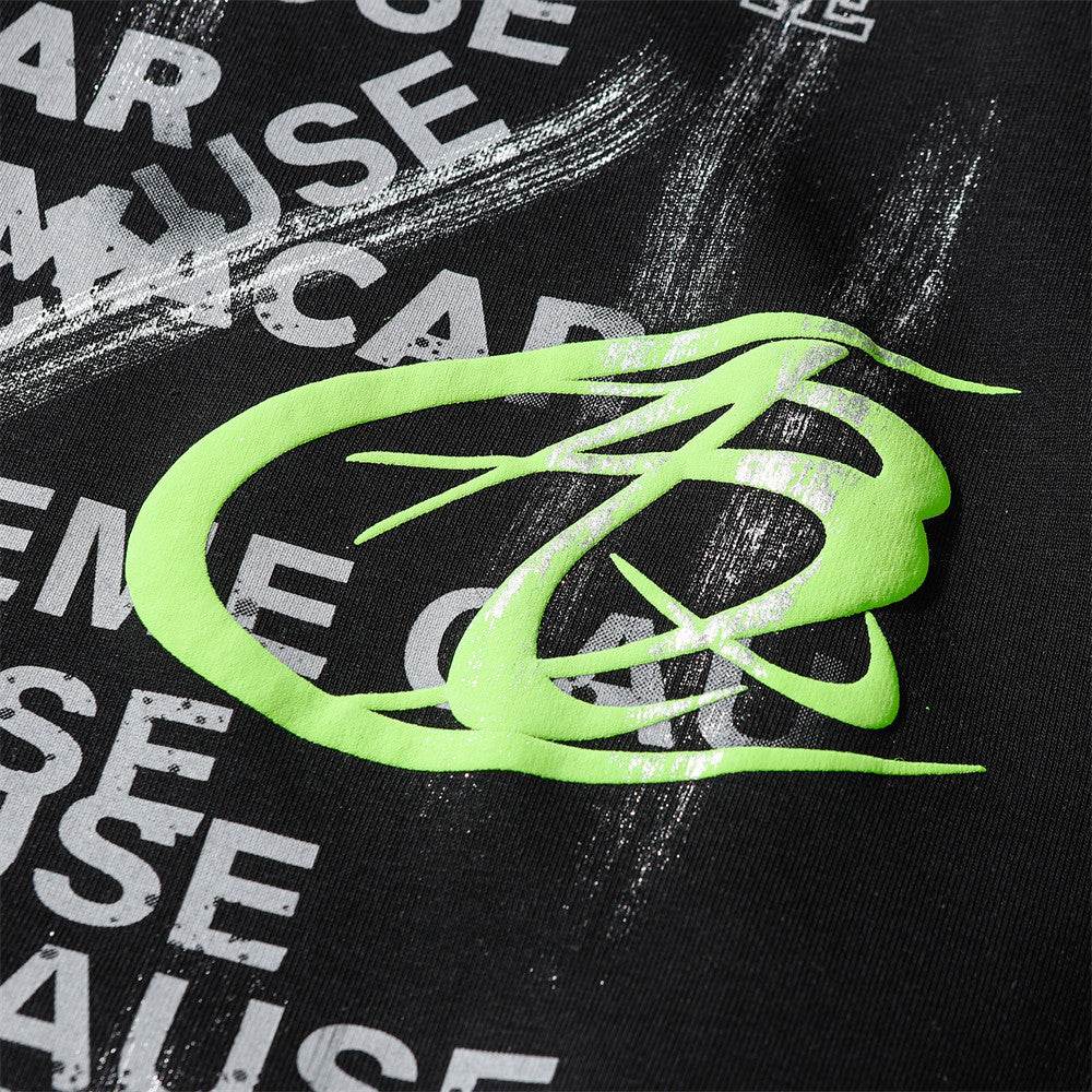 Fashion Letter Graffiti Printed Hoodie Men - pluto essentials 