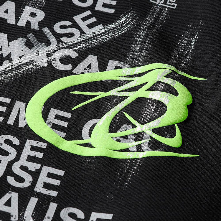 Fashion Letter Graffiti Printed Hoodie Men - pluto essentials 