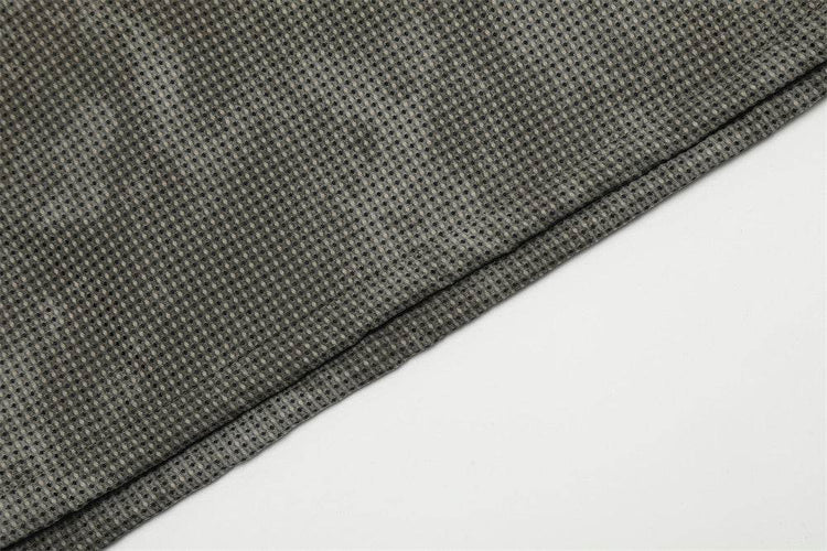 Tie-dyed Stand Collar Hooded Pullover Men&