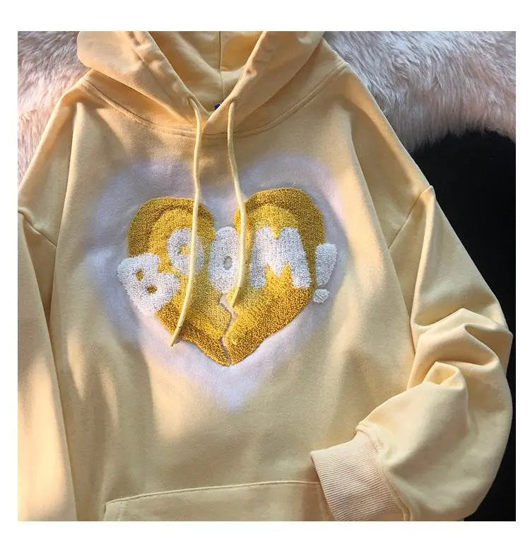 vintage bubble lettered hoodie - pluto essentials 