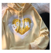 vintage bubble lettered hoodie - pluto essentials 