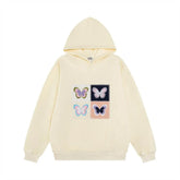 Butterfly Patch Embroidered Hoodie Men - pluto essentials 