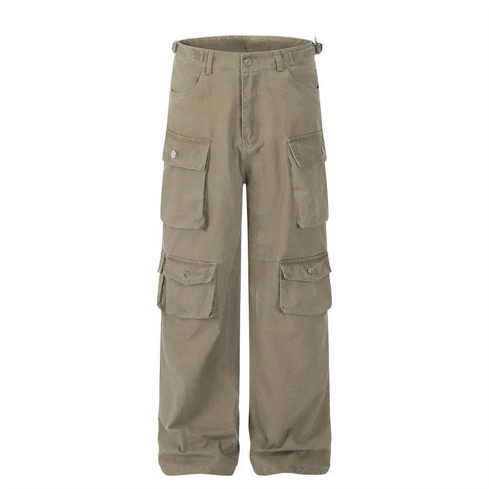 American Multi-pocket Cargo Pants Men&