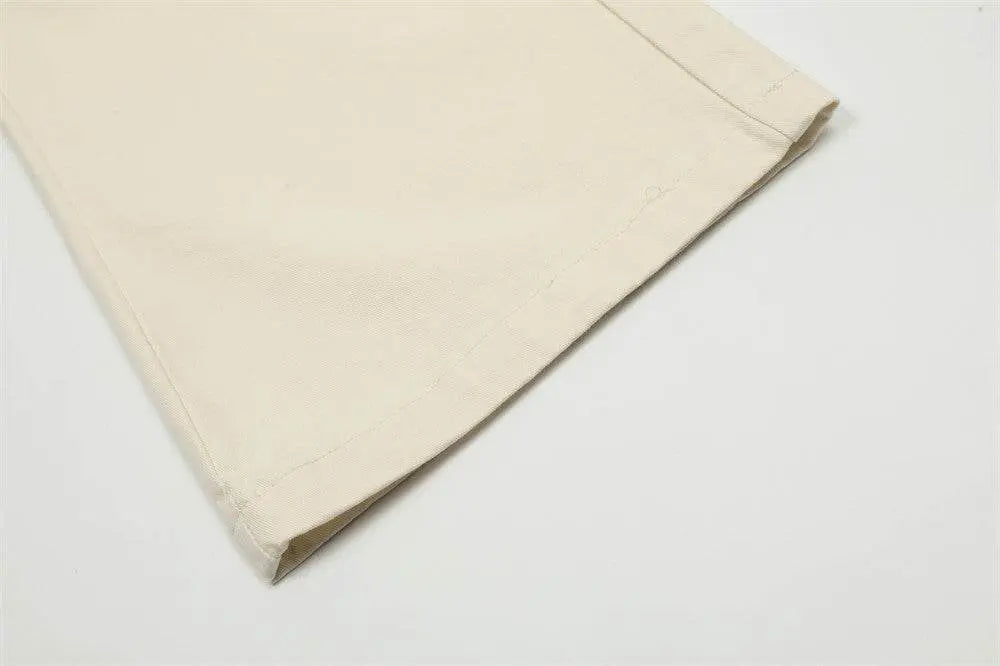 Loose Cargo Trousers Men Fashion Brands Knee Pleated - pluto essentials 