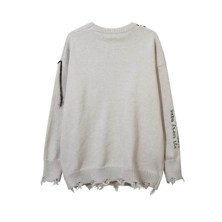 Street Tide High Street Sweater Slouchy Loose - pluto essentials 