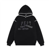 Embroidered Lace Hooded Sweater For Men - pluto essentials 