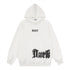 Gothic Letter Printed Hoodie Men - pluto essentials 