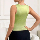 Y2K Printed Tank Vest INS Fashion Streetwear Round Neck Sleeveless Top Summer Women&