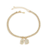 Hip-hop Hipster Diss Full Diamond Stacking Necklace Women - pluto essentials 