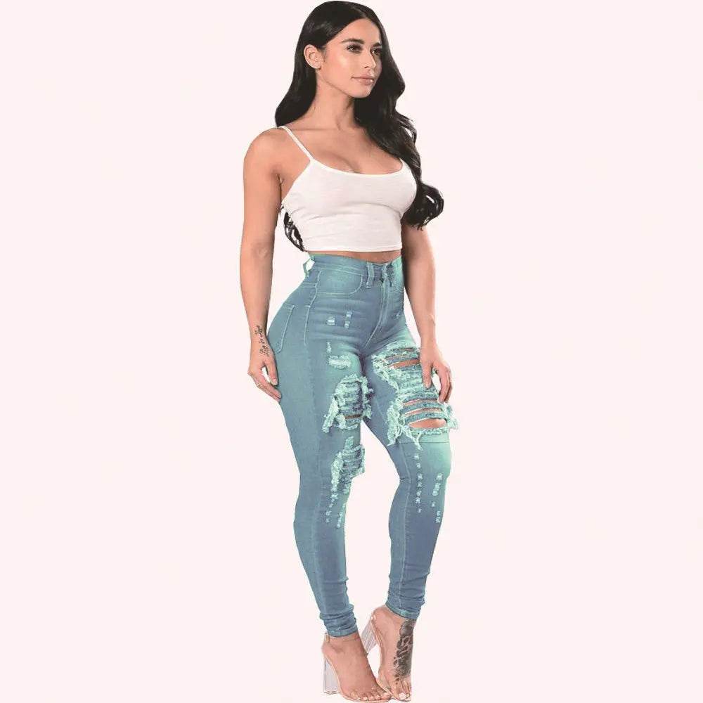 Ripped Jeans For Women Skinny Pants - pluto essentials 