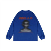 Fashion Printed Loose Sweatshirt Men - pluto essentials 