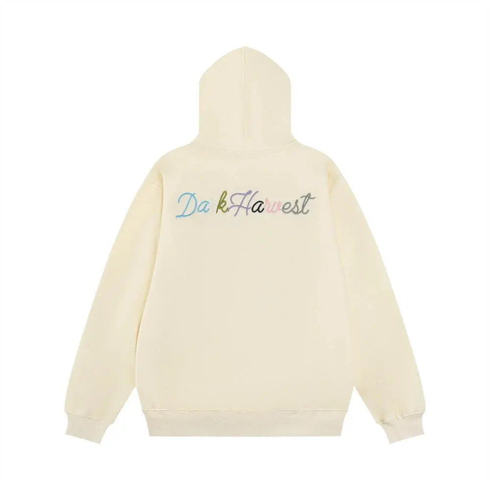 Butterfly Patch Embroidered Hoodie Men - pluto essentials 