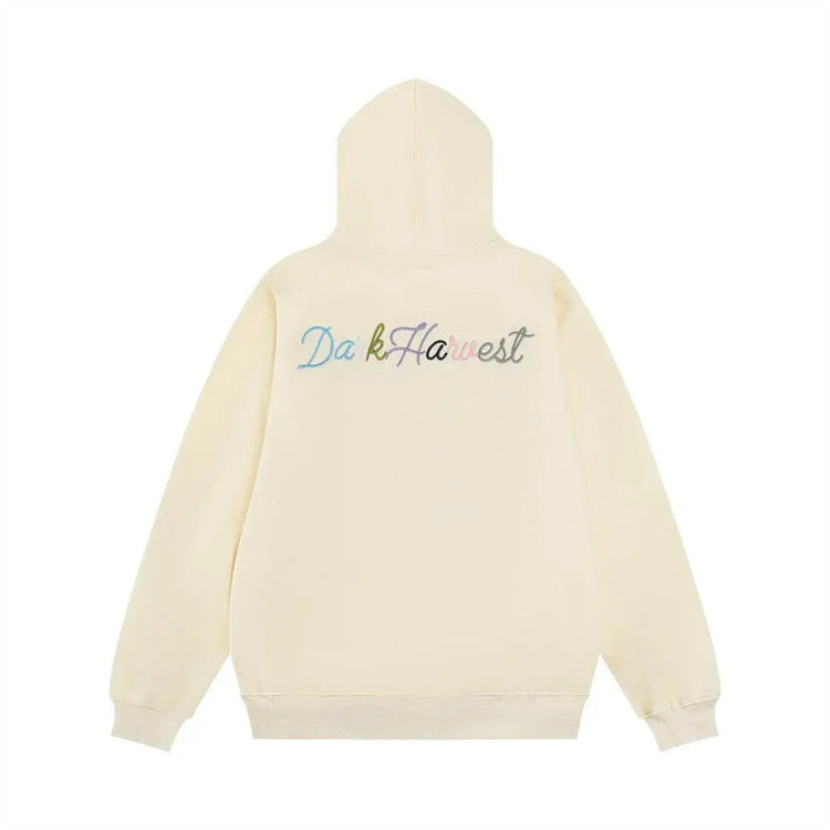 Butterfly Patch Embroidered Hoodie Men - pluto essentials 