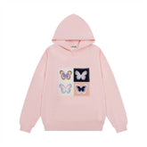Butterfly Patch Embroidered Hoodie Men - pluto essentials 