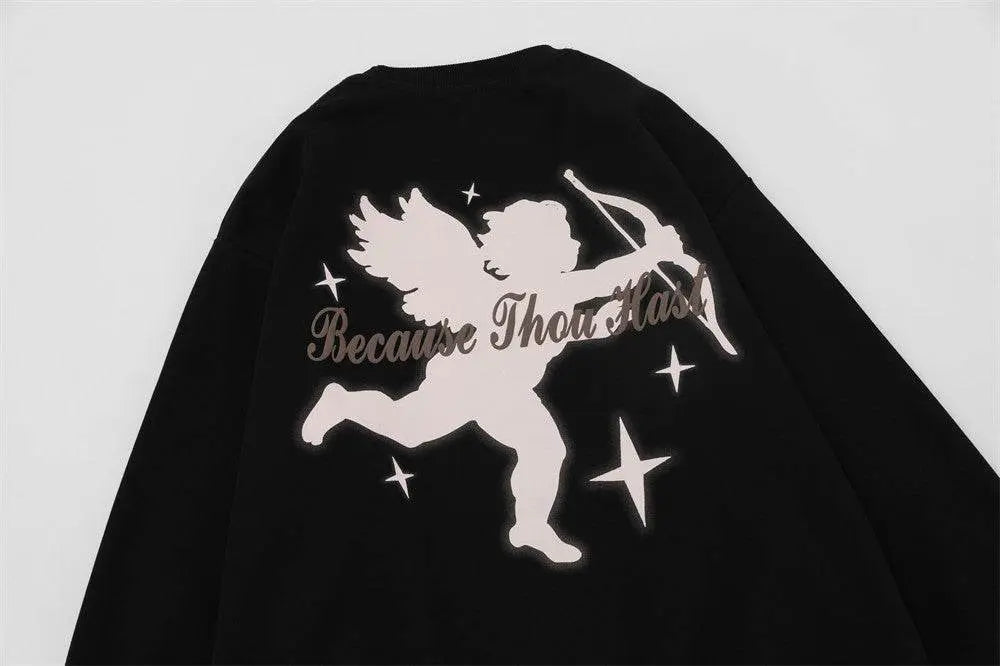 Fashion Cupid Printed Sweater Men - pluto essentials 